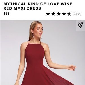 LULUS - Wine Red Maxi Dress - Size XL